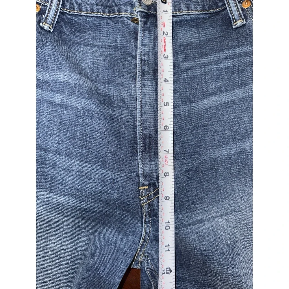 Levi 541 Mens Jeans Size 40x32 Athletic Taper Stretch Dark Wash Denim Distressed